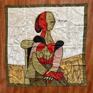 Vintage Picasso silk scarf - made in paris